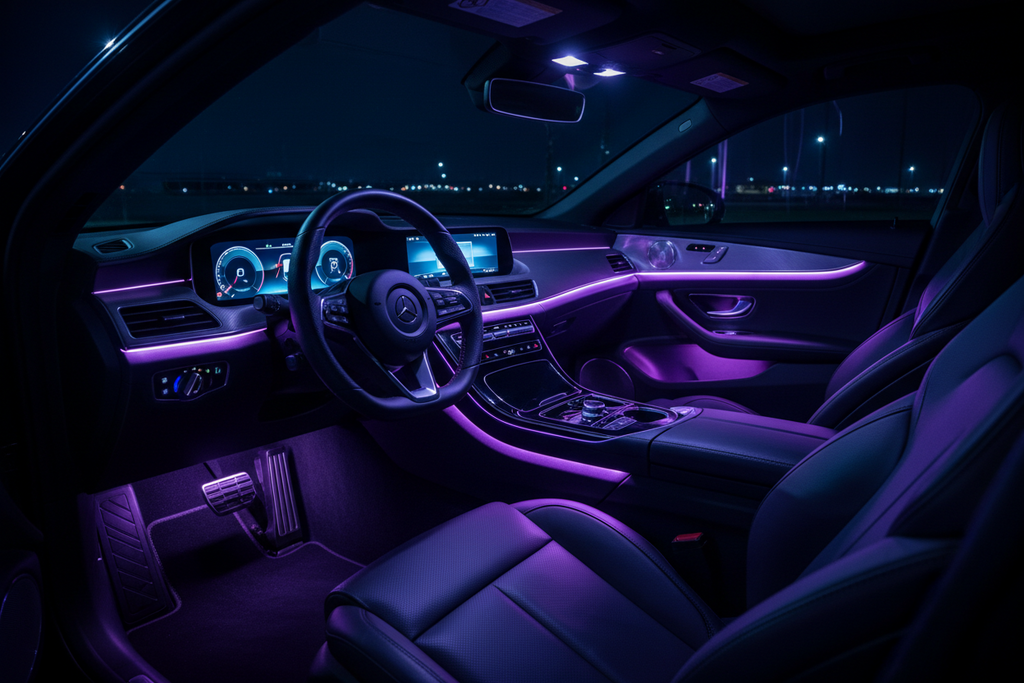 Car Ambient LED Kit (App Controlled + 16M Colors)